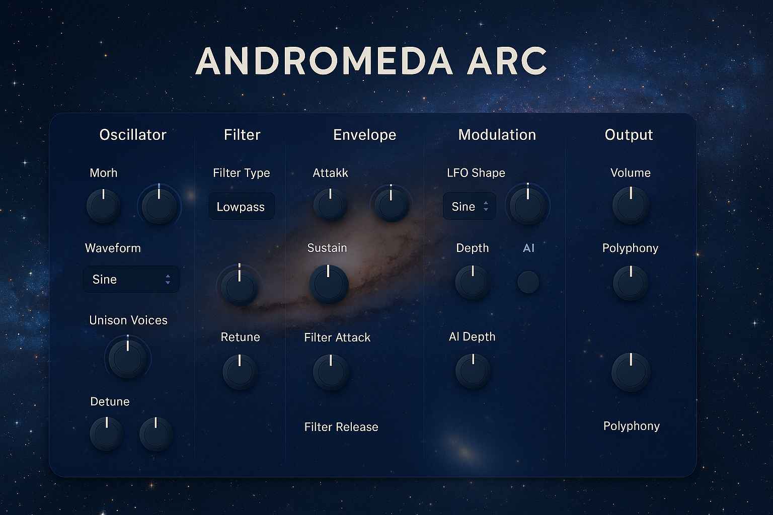 Andromeda Arc synth artwork